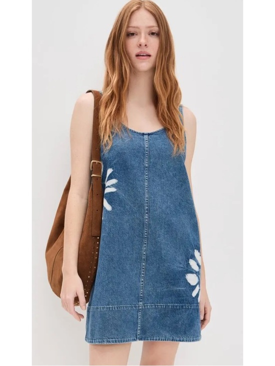 Madewell Dresses & Skirts - MADEWELL | Shibori Denim Shift Dress M